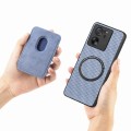 For Xiaomi 13T / 13T Pro Carbon Fiber Leather Card Magnetic Phone Case(Blue)