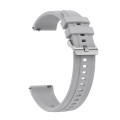 For Huawei Watch 4 Tire Pattern Silver Buckle Silicone Watch Band(Light Gray)