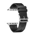 For Apple Watch Ultra 2 49mm H Texture Soft Silicone Buckle Watch Band(Black)