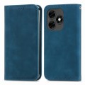 For Tecno Itel S23+ Retro Skin Feel Magnetic Flip Leather Phone Case(Blue)