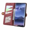 For Itel s23 + Geometric Zipper Wallet Side Buckle Leather Phone Case(Red)