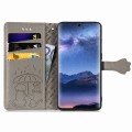 For Tecno Itel S23+ Cat and Dog Embossed Leather Phone Case(Grey)
