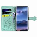 For Tecno Itel S23+ Cat and Dog Embossed Leather Phone Case(Green)