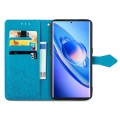 For Blackview A200 Pro Mandala Flower Embossed Leather Phone Case(Blue)