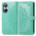 For Blackview A200 Pro Mandala Flower Embossed Leather Phone Case(Green)