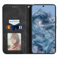 For Google Pixel 8a Retro Skin Feel Magnetic Horizontal Flip Leather Phone Case(Black)