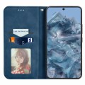 For Google Pixel 8a Retro Skin Feel Magnetic Horizontal Flip Leather Phone Case(Blue)