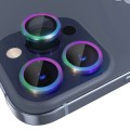 For iPhone 15 Pro / 15 Pro Max NORTHJO Camera Lens Protector Tempered Glass CD Vein Metal Ring Film(