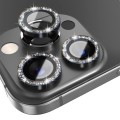 For iPhone 15 Pro / 15 Pro Max NORTHJO Camera Lens Protector Tempered Glass Bling Glitter Metal Ring