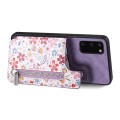 For Samsung Galaxy S23 FE 5G Retro Painted Zipper Wallet Back Phone Case(Purple)