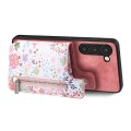 For Samsung Galaxy S24+ 5G Retro Painted Zipper Wallet Back Phone Case(Pink)