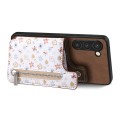 For Samsung Galaxy S24+ 5G Retro Painted Zipper Wallet Back Phone Case(Brown)