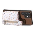 For Samsung Galaxy S24 Ultra 5G Retro Painted Zipper Wallet Back Phone Case(Brown)