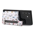For Samsung Galaxy S24 Ultra 5G Retro Painted Zipper Wallet Back Phone Case(Black)