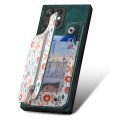 For Samsung Galaxy S24 Ultra 5G Retro Painted Zipper Wallet Back Phone Case(Green)