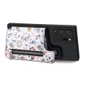 For Samsung Galaxy Note20 Retro Painted Zipper Wallet Back Phone Case(Black)