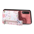 For Samsung Galaxy A30/A20/M10S Retro Painted Zipper Wallet Back Phone Case(Pink)