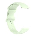 For Amazfit Active L Butterfly 8-shaped Buckle Silicone Watch Band(Green)