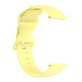 For Amazfit Active L Butterfly 8-shaped Buckle Silicone Watch Band(Yellow)