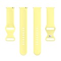 For Amazfit Active L Butterfly 8-shaped Buckle Silicone Watch Band(Yellow)