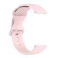 For Amazfit Active L Butterfly 8-shaped Buckle Silicone Watch Band(Rose Pink)