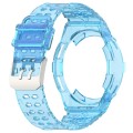 For Samsung Galaxy Watch6 Classic 43mm  R950 Glacier TPU Integrated Watch Band(Blue)