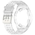 For Samsung Galaxy Watch6 Classic 43mm  R950 Glacier TPU Integrated Watch Band(Transparent)