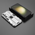 For Samsung Galaxy S24+ 5G Supersonic Armor PC Hybrid TPU Phone Case(Silver)
