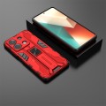 For Redmi Note 13 5G Supersonic Armor PC Hybrid TPU Phone Case(Red)