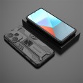 For Redmi Note 13 Pro+ Supersonic Armor PC Hybrid TPU Phone Case(Black)