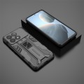 For Redmi K70 Supersonic Armor PC Hybrid TPU Phone Case(Black)