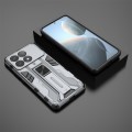 For Redmi K70 Supersonic Armor PC Hybrid TPU Phone Case(Grey)