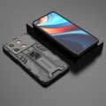 For Redmi Note 13R Pro Supersonic Armor PC Hybrid TPU Phone Case(Black)
