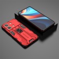 For Redmi Note 13R Pro Supersonic Armor PC Hybrid TPU Phone Case(Red)