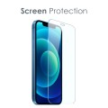 For iPhone 12 NORTHJO 3 in 1 TPU Phone Case with Screen Film and Lens Film(Clear)