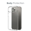 For iPhone 12 Pro Max NORTHJO 3 in 1 TPU Phone Case with Screen Film and Lens Film(Clear)