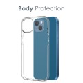 For iPhone 13 mini NORTHJO 3 in 1 TPU Phone Case with Screen Film and Lens Film(Clear)