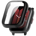 For Amazfit Aactive PC Integrated Tempered Glass Watch Case(Black)