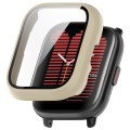 For Amazfit Aactive PC Integrated Tempered Glass Watch Case(Ivory White)