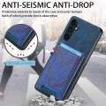 For Samsung Galaxy A54 5G Denim Texture Leather Skin Phone Case with Card Slot(Blue)