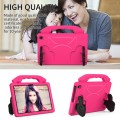 For Amazon Fire Max 11 2023 Thumb Bracket EVA Shockproof Tablet Case(RoseRed)