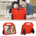 For Amazon Fire Max 11 2023 Thumb Bracket EVA Shockproof Tablet Case(Red)