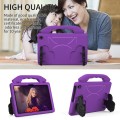 For Amazon Fire Max 11 2023 Thumb Bracket EVA Shockproof Tablet Case(Purple)