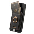 For Samsung Galaxy S20 Retro Splitable Magnetic Card Bag Leather Phone Case(Black)