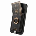 For Samsung Galaxy A04e Retro Splitable Magnetic Card Bag Leather Phone Case(Black)