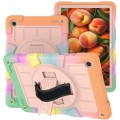 For Samsung Galaxy Tab A9+ Silicone Hybrid PC Shockproof Tablet Case with Shoulder Strap(Colorful Go