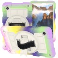 For Samsung Galaxy Tab A9 X110/X115 Silicone Hybrid PC Shockproof Tablet Case with Shoulder Strap(Co