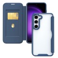For Samsung Galaxy S24 5G RFID Blocking Adsorption Flip Leather Phone Case(Purple)