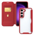 For Samsung Galaxy S24 5G RFID Blocking Adsorption Flip Leather Phone Case(Red)