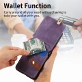 For Samsung Galaxy Z Flip5 5G Retro Skin-feel Ring Zipper Wallet Phone Case(Purple)